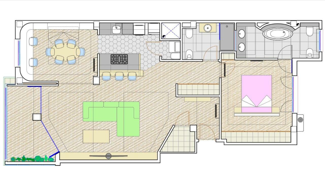 Hexagonal Design Apartment Valenza Esterno foto